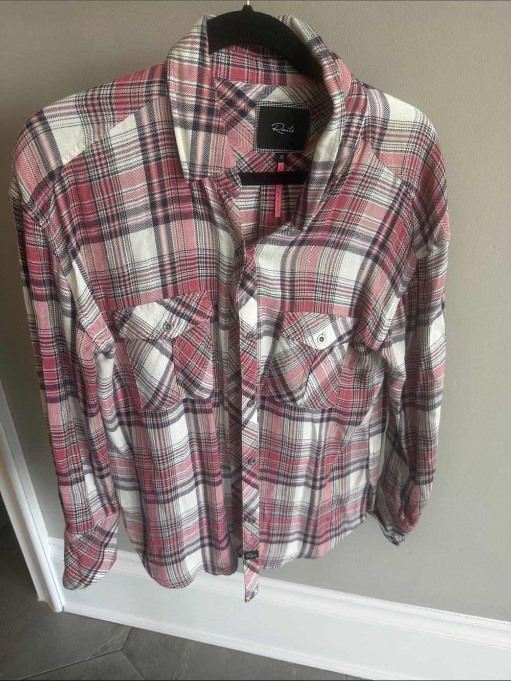 Rails Hunter Pink Plaid Button-Up Shirt